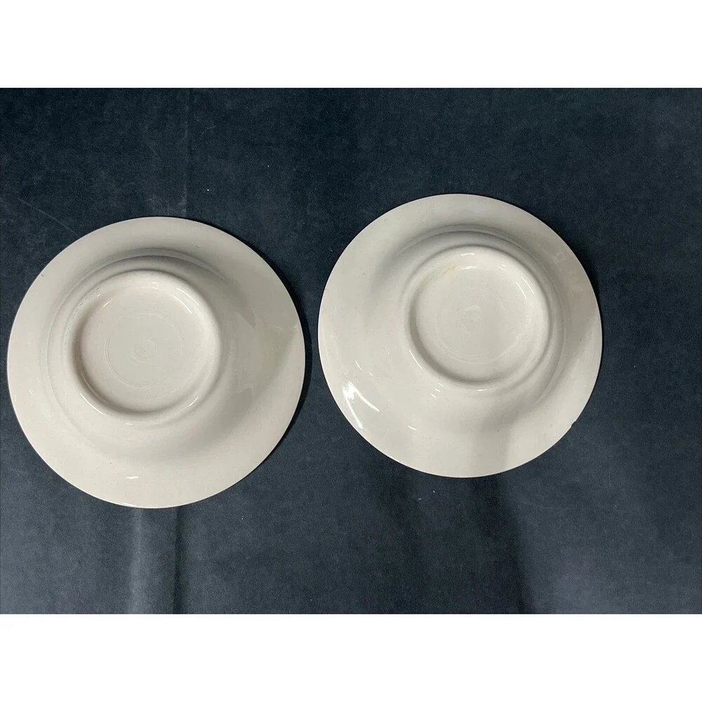 VTG American‎ Limoges Triumph China D'or Dessert Bowls 6 1/8'' Set Of 2